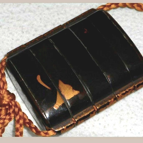 Antique EDO Era Japanese Carved Inro Box Netsuke & ID Value Guide Book RARE Set - Picture 4 of 12